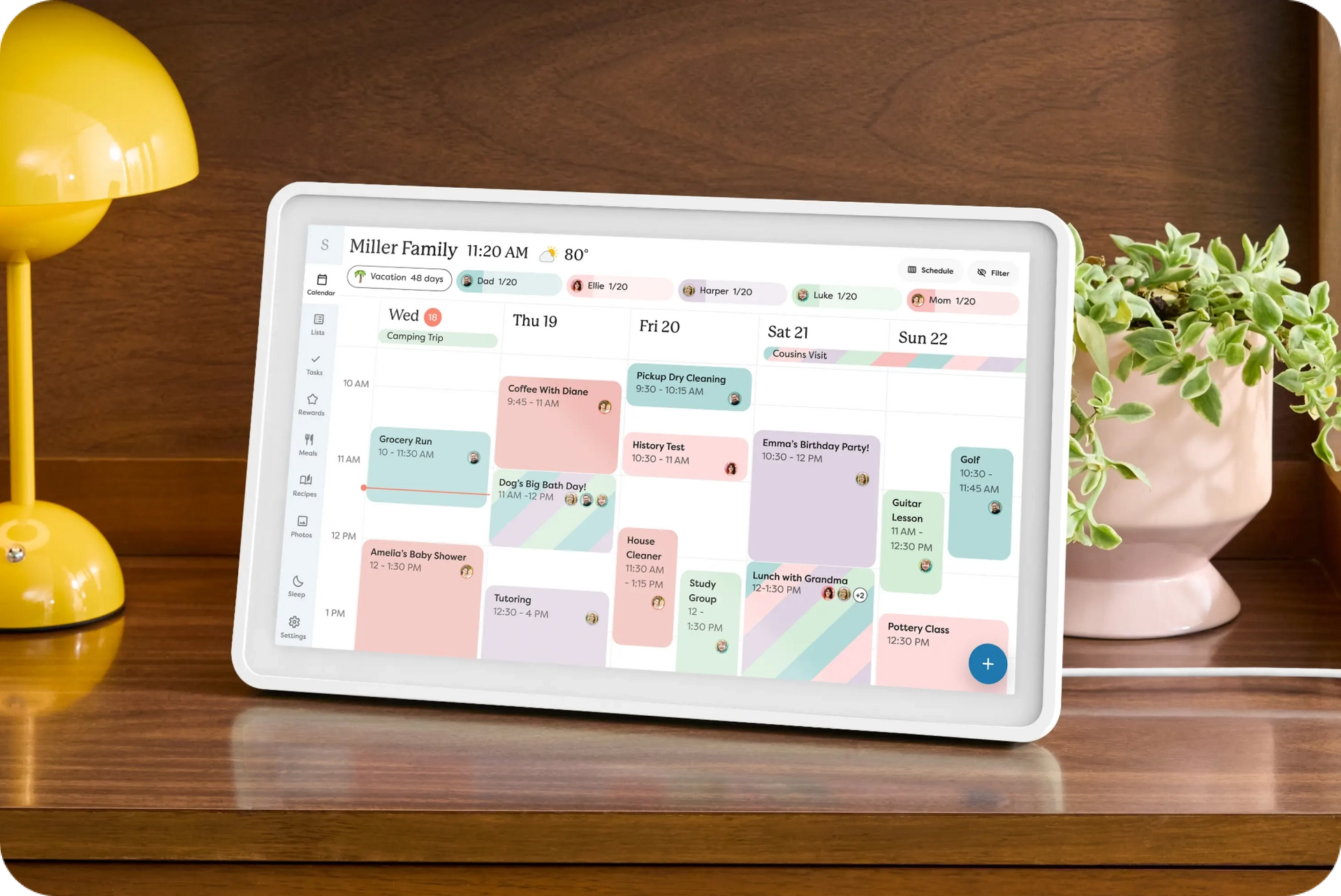 Skylight Calendar on schedule display view